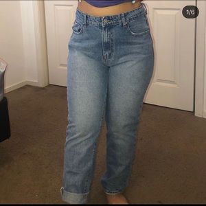 Boston blue mom jeans